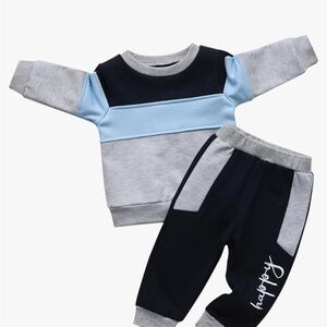 Kids Navy and Gray Tracksuit